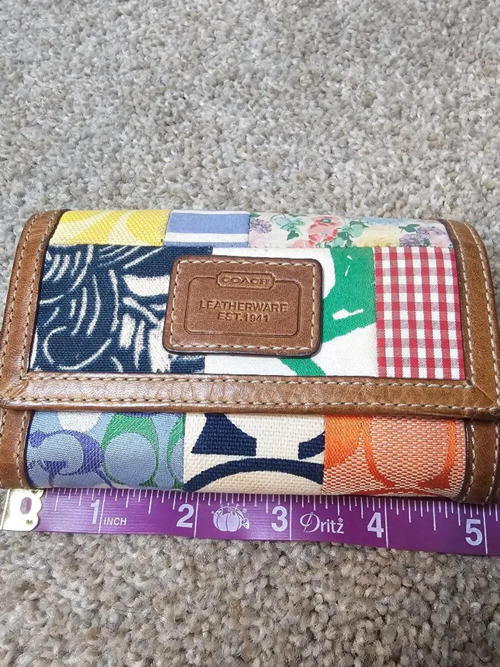 Coach patchwork wallet